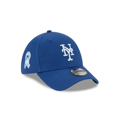 Blue New York Mets Hat - New Era MLB Father's Day 39THIRTY Stretch Fit Caps USA0469813